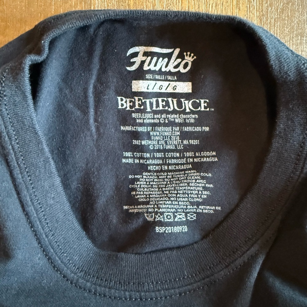 Black Beetlejuice Graphic T-Shirt - Picture 3 of 3